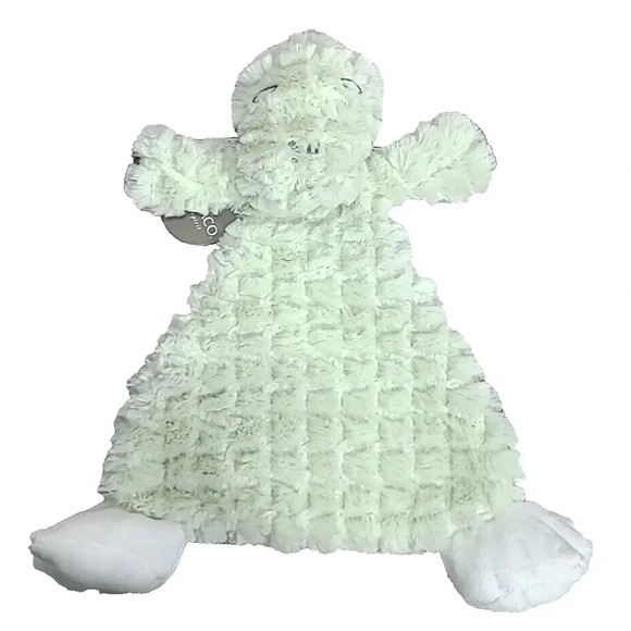 Demdaco Plush COZ Arnie Alligator Rattle Blankie Lovey Security Blanket Green - Picture 1 of 7